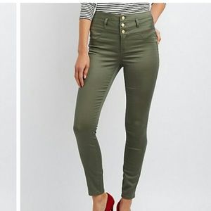 Olive/Army green skinny jeans